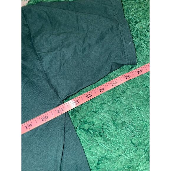 Vintage Test Print Shirt Precision Fence Systems Attitude Green Tee VTG 90s L - Picture 7 of 8